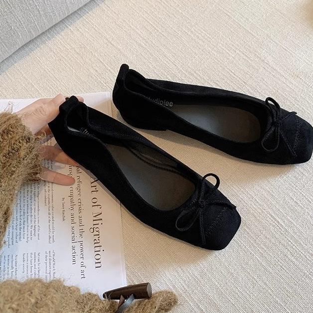 Виноградная мать studiolee темперамент квадратная голова легкий рот бант маленький толстый каблук универсальный леопардовый принт супер мягкие одинарные туфли женские осень