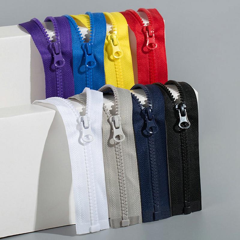 5# Спиральные молнии из смолы Портной Цветная молния с открытым концом DIY Ручная работа Пуховик Пальто Одежда Швейные аксессуары