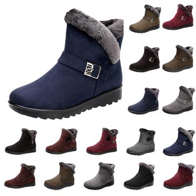 Женские модные зимние ботинки с теплоизоляцией и утолщенным дизайном