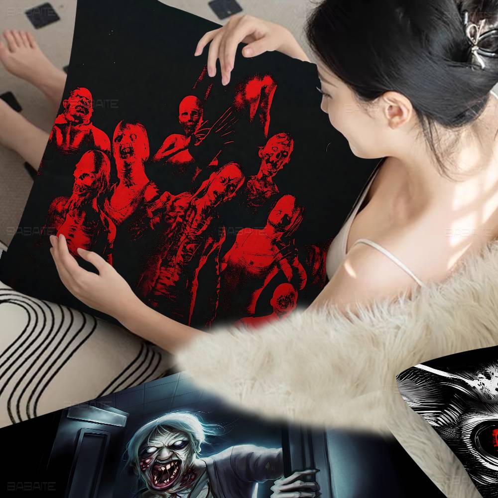 Игровой чехол для подушки Phasmophobia, автомобильная декоративная подушка для дивана, автомобиля, рождественский подарок 40x40 см 45x45 см
