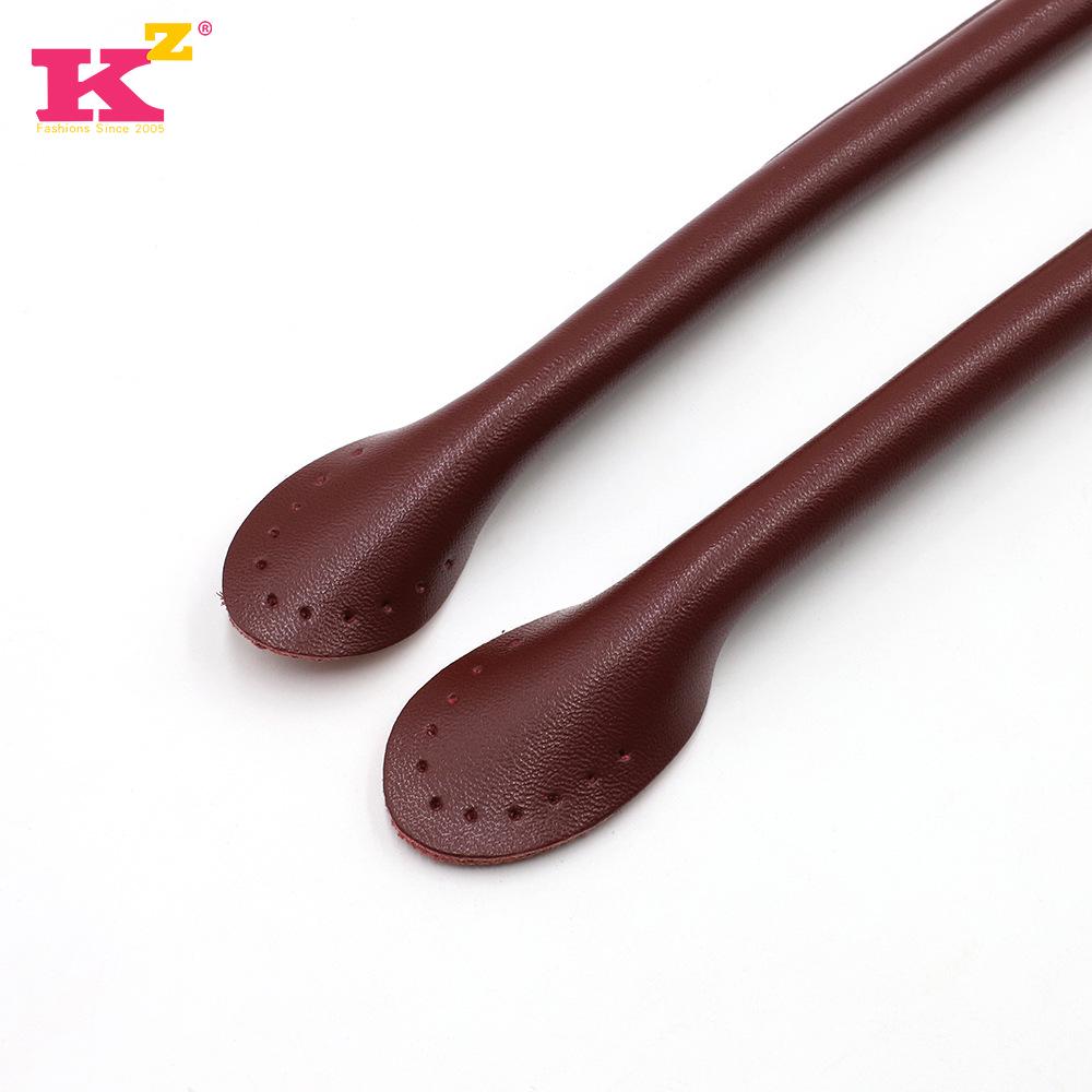 Черная натуральная кожаная ручка для сумки - 50 см, швейные нитки ручной работы из коровьей кожи, аксессуары для сумок своими руками