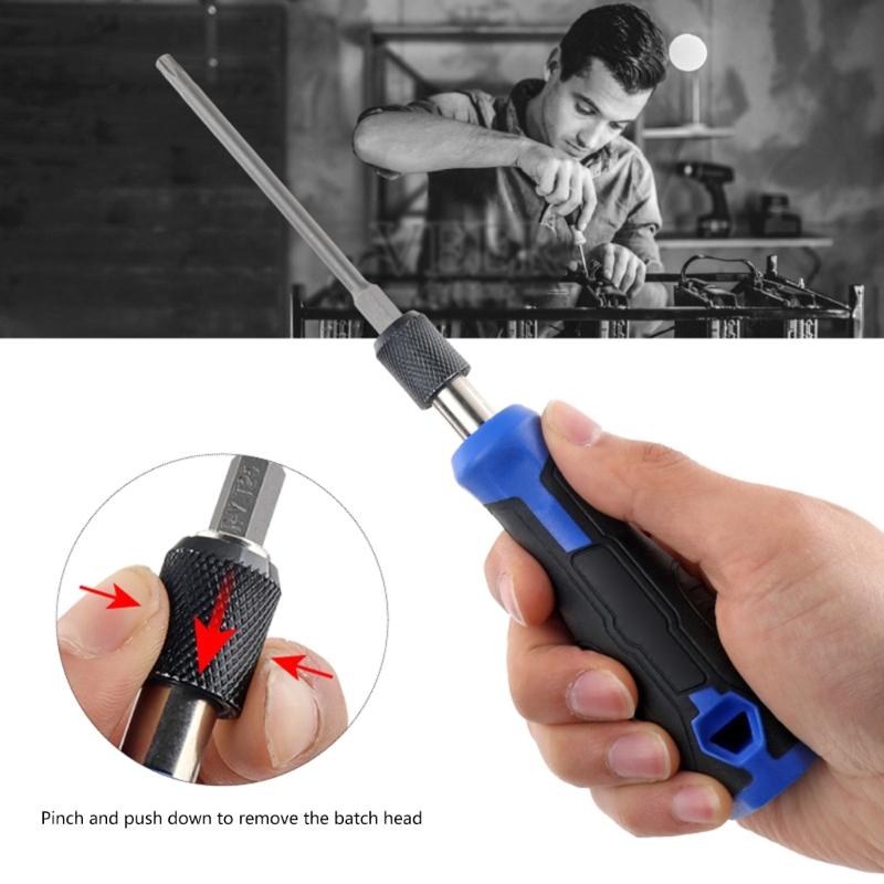 Precision Screwdriver Set 24 In 1 Screwdriver Kit with 23 Bits Impact Screwdriver Electronics Repair Tool for Computer