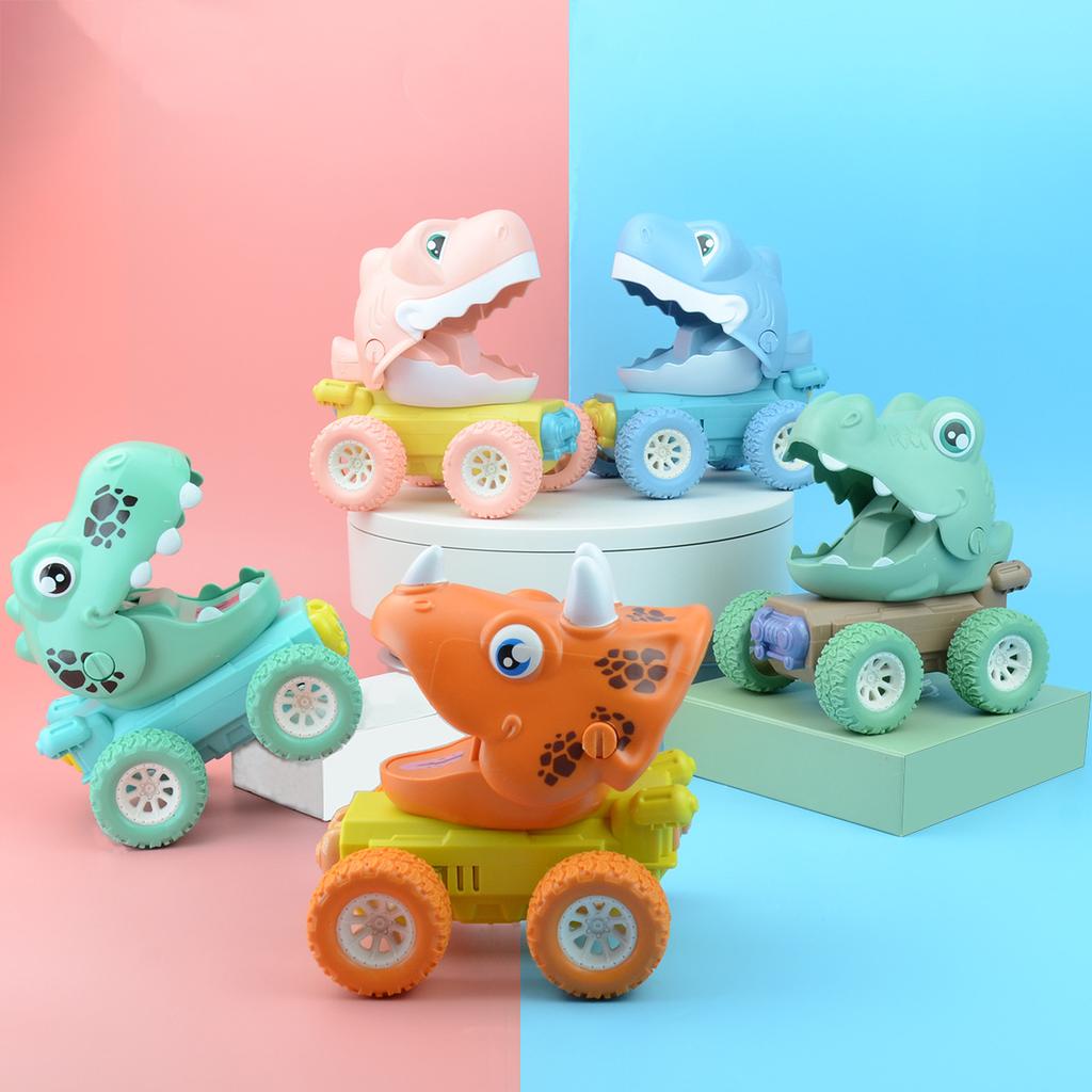 Press The Dinosaur Car, Shark Car, Baby Cartoon Animal Scooter, Children'S Toy Car Model