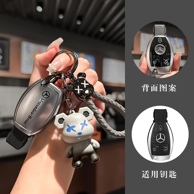 EBS4 Hot 2025 Car Remote Key Case Cover Shell Fob Auto Styling Accessories For Mercedes Benz A B C S Class AMG GLA CLA GLC W176 W221