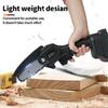 Аккумуляторная сабельная пила 88 В 4 лезвия Перезаряжаемая электрическая пила Резка металла Деревообрабатывающий инструмент Набор с 1/2 аккумулятором + Коробка
