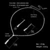Модный комплект украшений в виде капель кристаллов, ожерелье со стразами, серьги, комплект украшений для невесты, подружки невесты, свадебная одежда, аксессуары