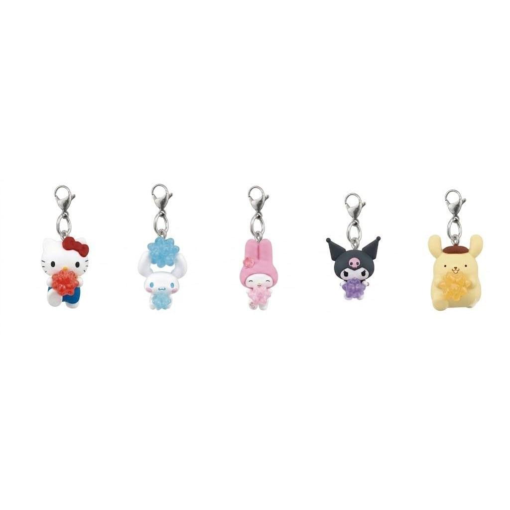 Sanrio Characters Kirakira Konpeito Charm Complete Set 5 Types Gacha