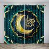 Ramadan Moon Lamp Drape Mubarak Islamic Curtains Bring Good To Be Recognized By Allah For Bedroom Living Room Window Shutters