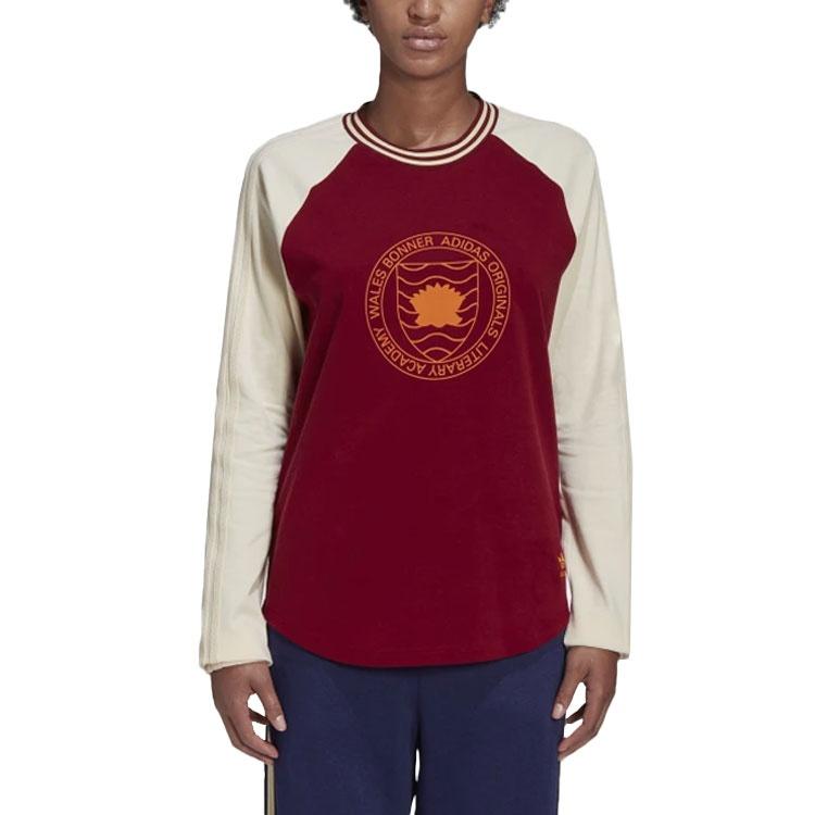 adidas x Wales Bonner Long Sleeves T-Shirt 'Wine Red' Men's HC1651