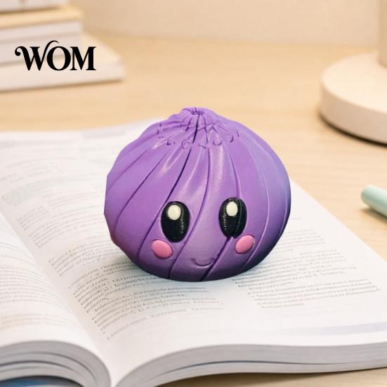 Slippery Steamed Bun Toy 3D Printed Spiral Dumpling Toy, Articulated Decompression for Stress Relief, Rotating Twisting Fidget Kids Adults