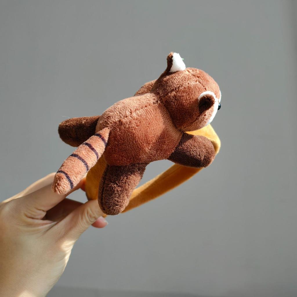 Cute Raccoon Headband Super Cute Doll Cartoon Headgear Children Adult Photo Performance Dress Up Hairpin Girl Headband