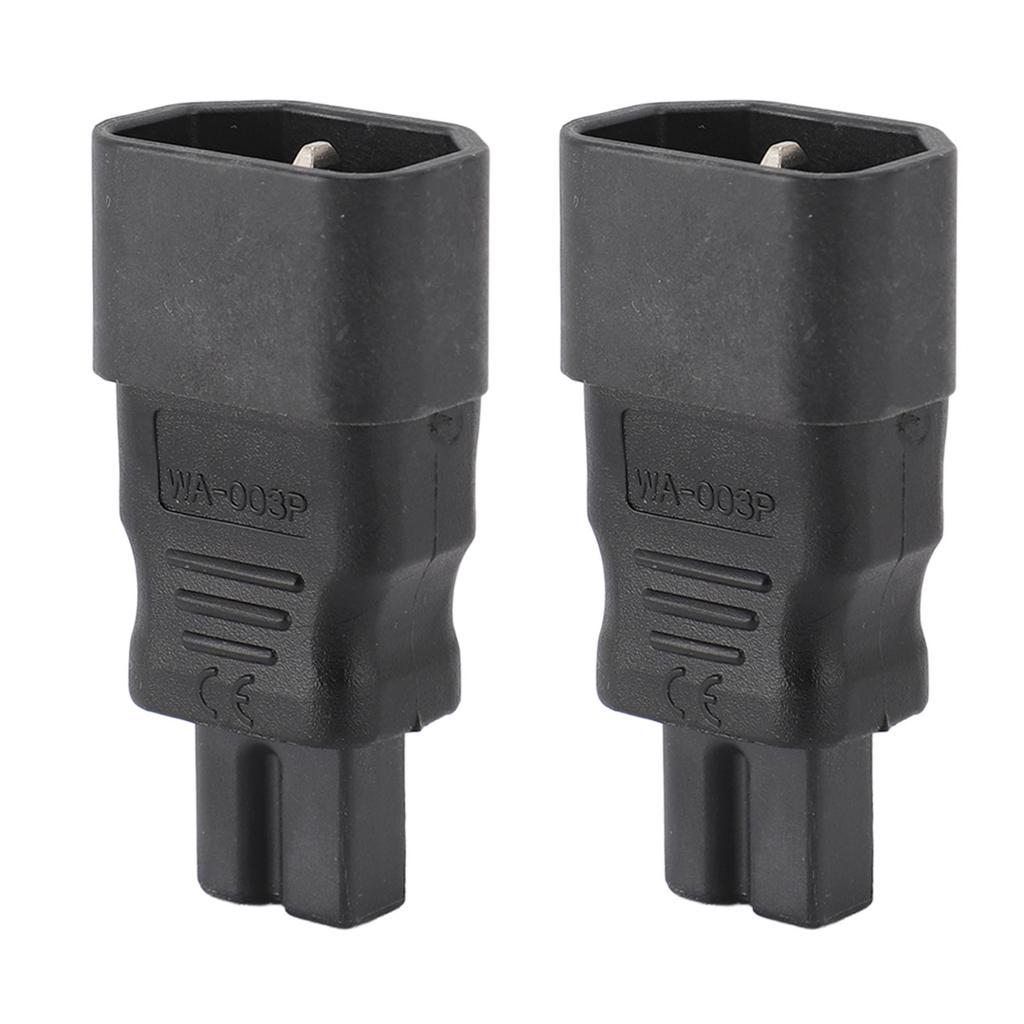2Pcs IEC320 C14 To IEC320 C7 Power Adapter IEC320 C14 To C7 PDU UPS Extension Power Plug Adapter
