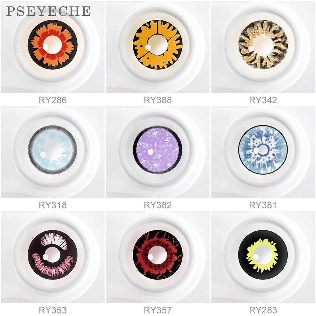 Контактные линзы Kokomi для косплея Фиолетовая галактика Контакты Розовые аниме Контакты Красное пламя Crack CКонтактные линзы Аксессуары для аниме Контактные линзы с узором лепестков