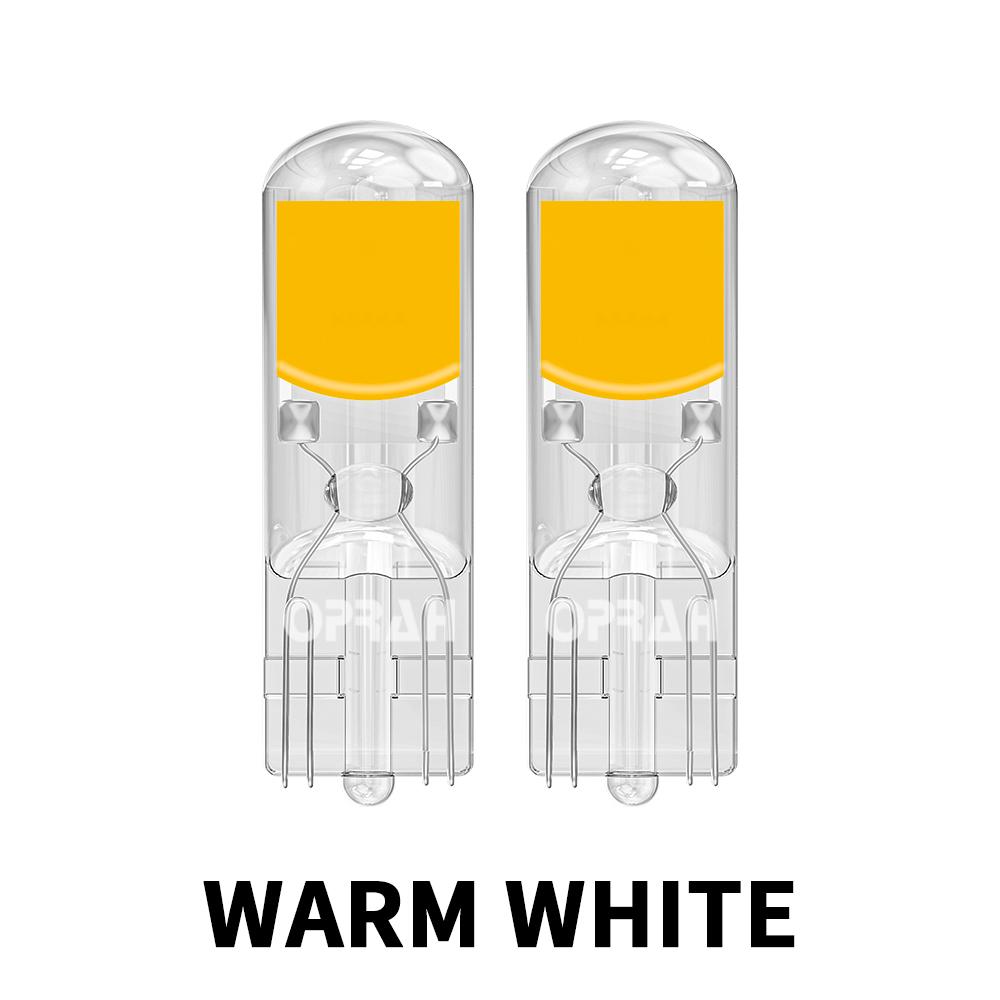 2X T10 W5W 194 T15 W16W LED Bulbs Reading Lights COB Auto Brake Lamp Glass Sapphire Drive-free Dome Light Amber 12V White 6000K