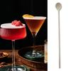 4 Pack Silicone Stirring Spoons 9.9 Inch Reusable Mixing Spoons for Coffee Cocktail Tea Beverages Long Bar Spoons for Home Bar Kitchen Use