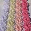 1y 2.5 Inch Shabby Chiffon Flower Lace for Newborn Baby Girls Headbands Hair Accessories Toddlers Romper Dress Sewing Flowers