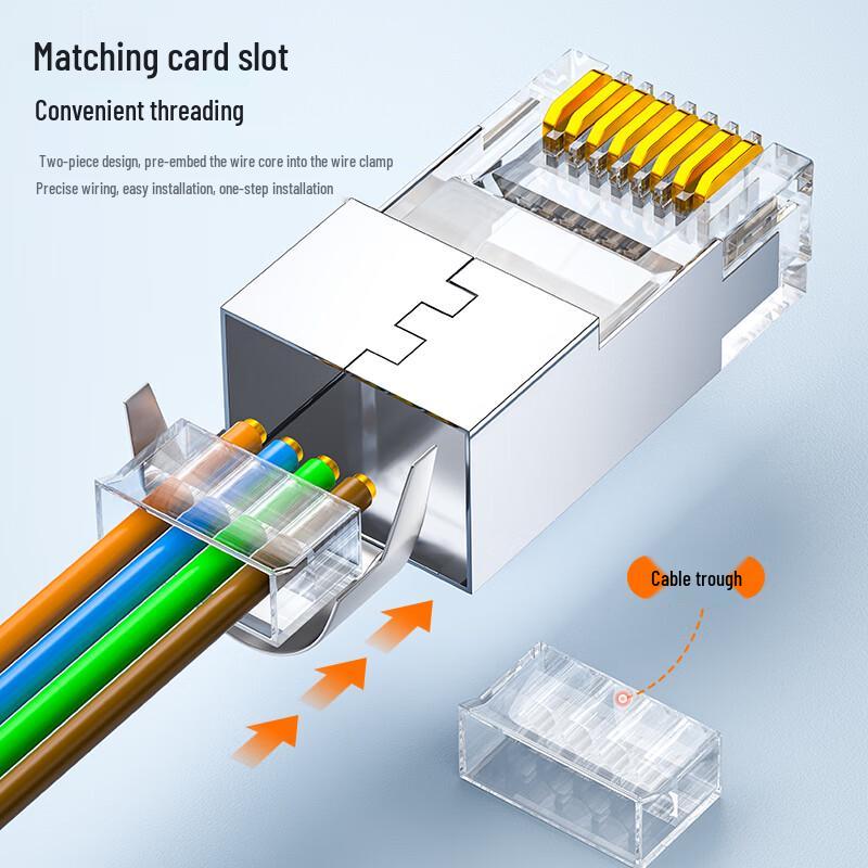 SAMZHE Cat6a RJ45 Shielded Network Connector