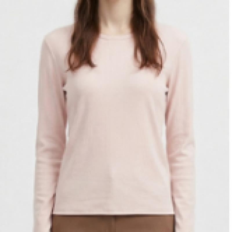 [Shop  ] Korean Made Women S Round Neck Inner Plain Long Sleeve T ShirT Dai wSh 21192 whiTe 