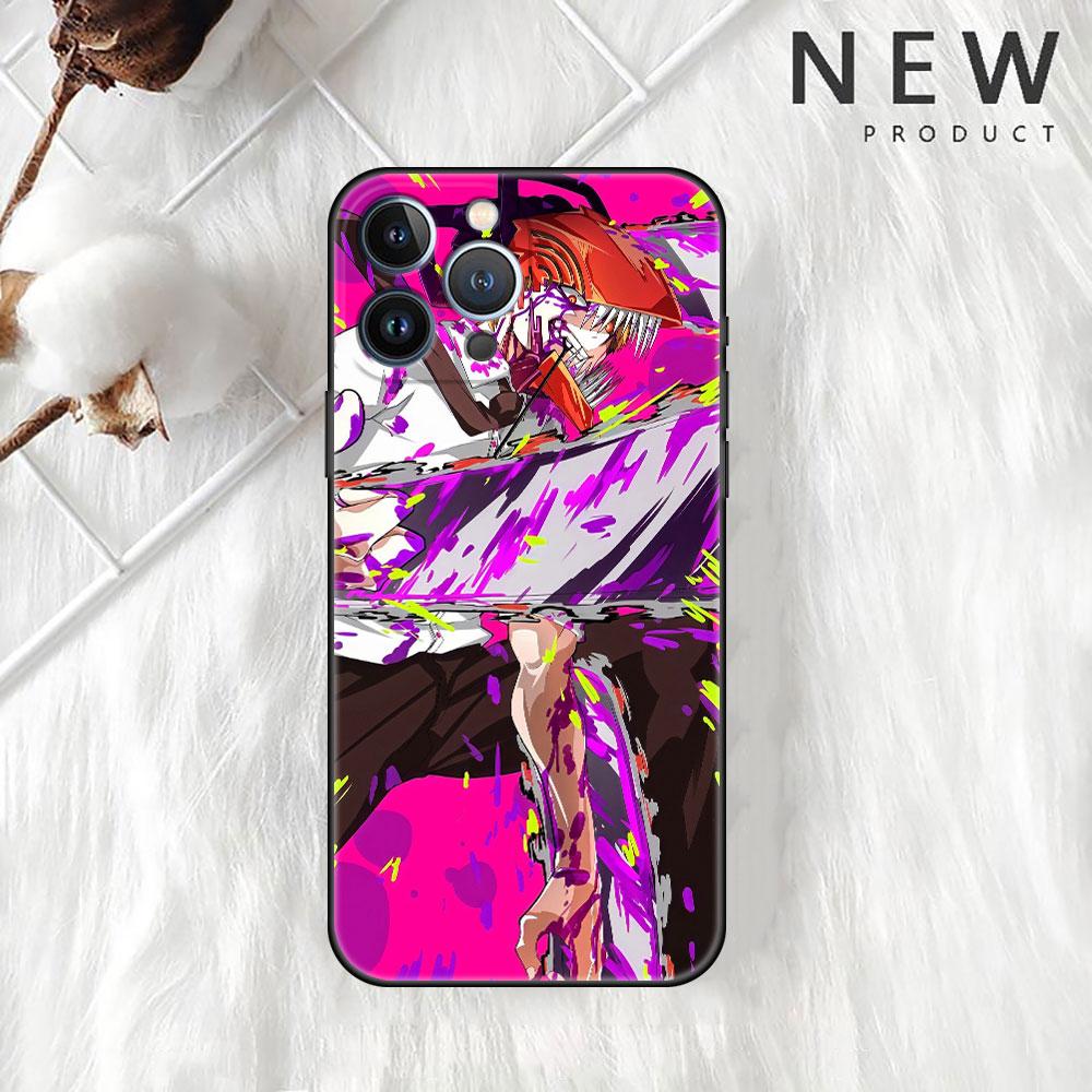Чехол для телефона Comic Chainsaw Man для iPhone 11 13 Pro Max 12 Mini 7 8 Plus SE 2020 X XS 6 6S 5 5S Мягкая силиконовая задняя крышка Funda