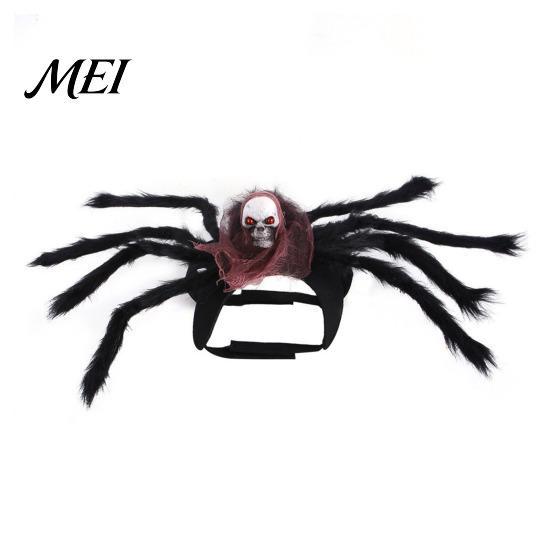 Lightweight Pet Cosplay Costume for Halloween Spider Costume, Cat Outfit with Skull Face, Black Outfits Small to Large Dogs Holiday Apparel Cats Party