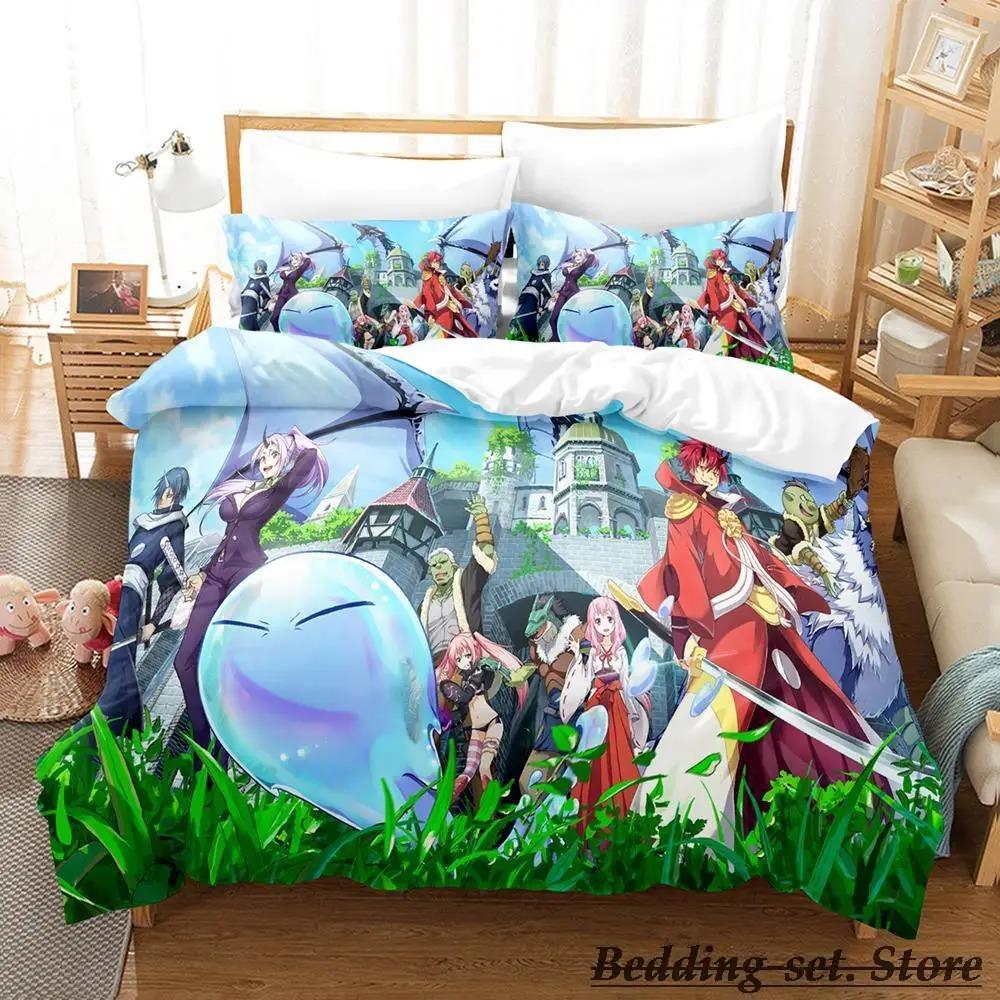 Rimuru Tempest Bedding Set Single Twin Full Queen King Size Bed Set Adult Kid Bedroom Duvetcover Sets Anime Parure De Lit Bed
