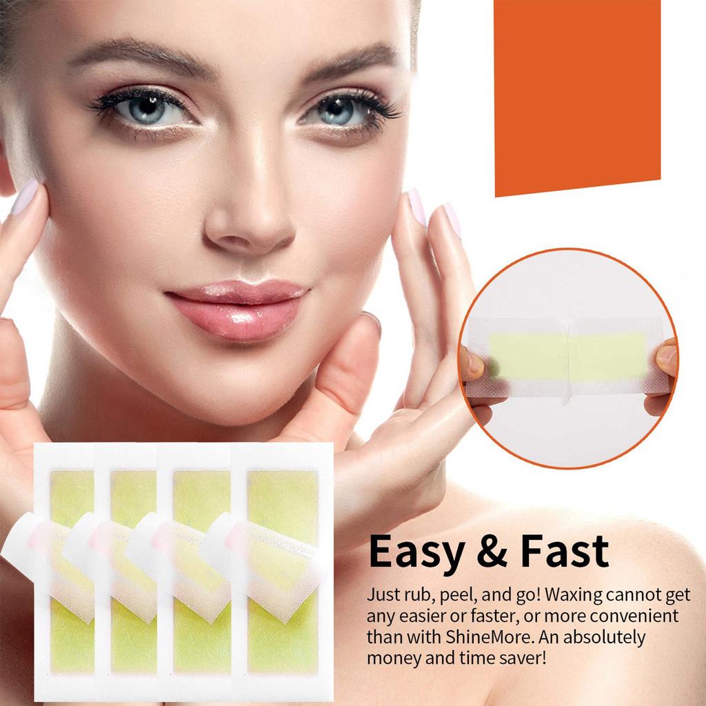 Восковые полоски, восковые полоски для депиляции Лицо, тело, руки, ноги, грудь, спина Набор для депиляции воском 24 восковые полоски и 2 успокаивающие масляные салфетки