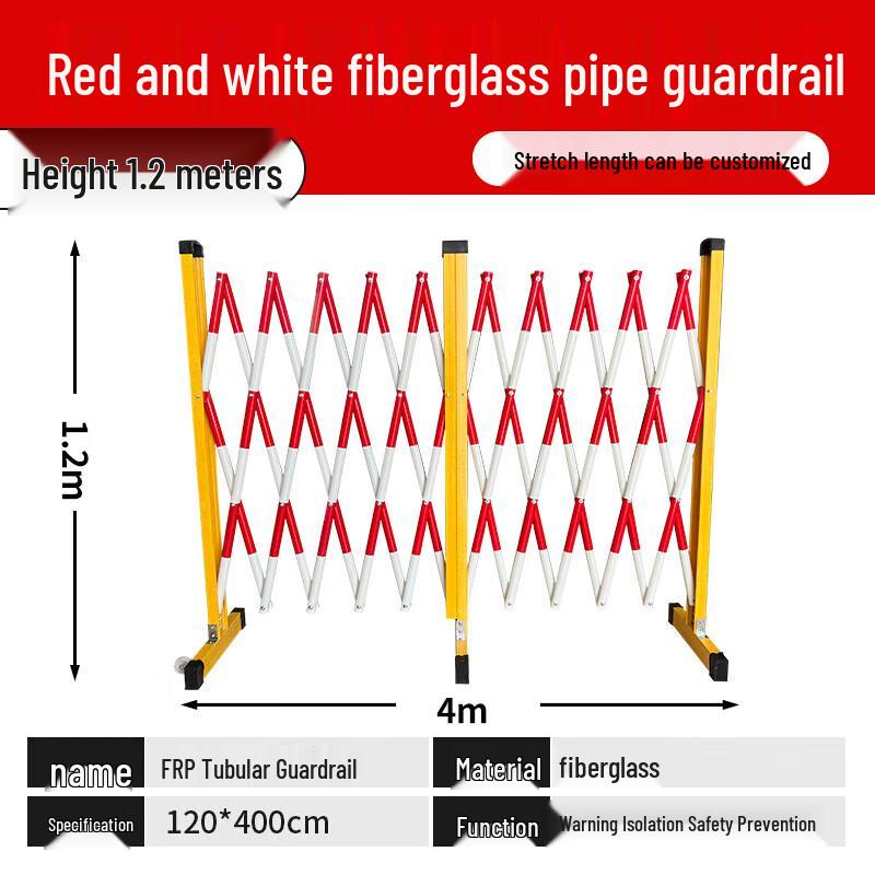Portable Fiberglass Expandable Safety Barrier