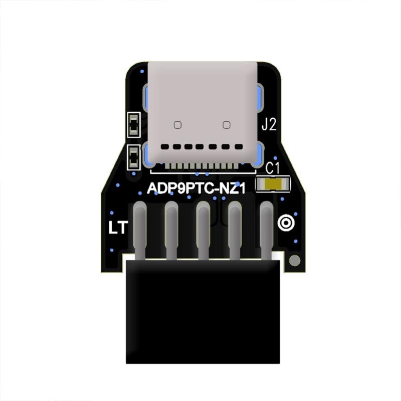 Адаптер-коннектор USB 2.0 9 Pin на USB C для внутреннего USB 2.0 9-контактного разъема материнской платы ПК для настольного компьютера