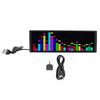 LED Music Spectrum Display 16x24RGB Rhythm Pickup Ambient Light Electronic Clock 12 Dynamic and 7