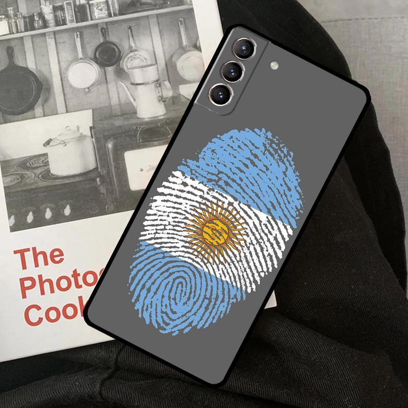 Чехол для телефона с флагом Аргентины для Samsung Galaxy S23 S22 S24 Ultra S20 S21 S24 FE S9 S10 Plus Note 10 20 Ultra