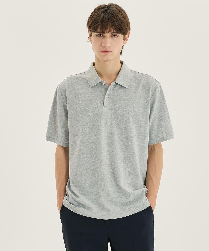 MINDBRIDGE [Cool] Pique Daily Collared T-Shirt - 5 Colors