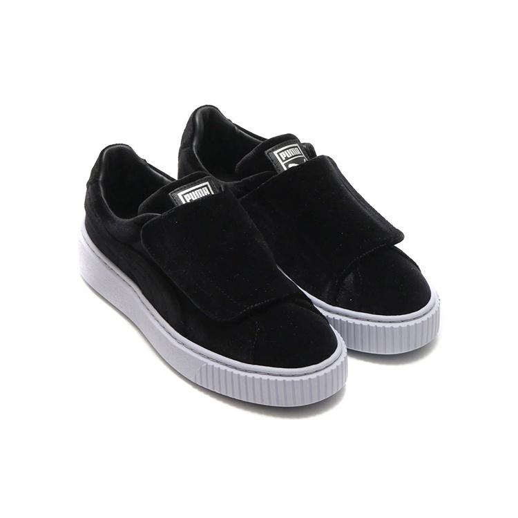 (WMNS) PUMA Basket Platform Strap 'Черно-белый' Женские 364068-01