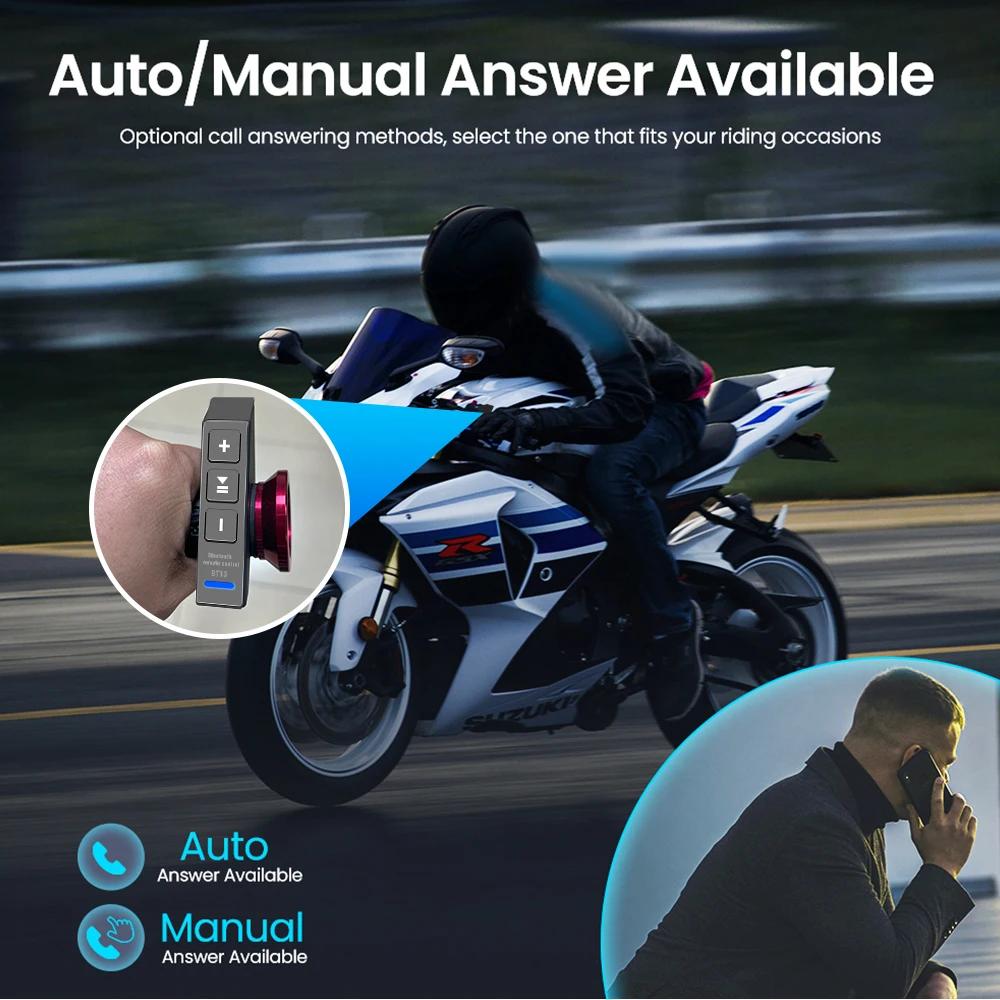 Bluetooth 5.0 Hands-free звонки мотоцикл пульт дистанционного управления водонепроницаемый руль велосипеда медиа-управление для автомобиля спорт на открытом воздухе