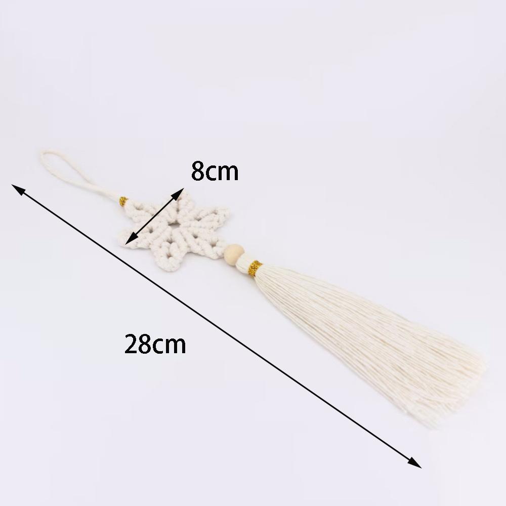 1pc Bohemian Style Handmade Decorative Pendant for Home Walls, Tassel Wall Hanging, Pentagonal Star Shaped Pendant Decoration