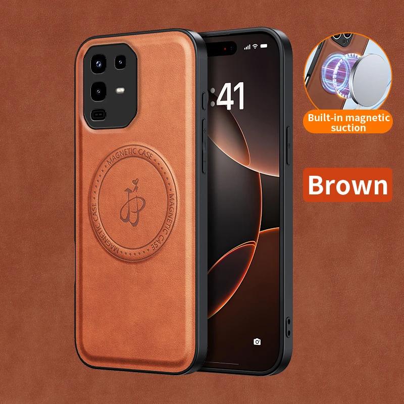 Магнитный чехол с беспроводной зарядкой для Infinix Note 50 Pro 4G 50 Pro+ 50x 5G Защитная крышка из ПУ кожи Жесткая задняя панель Coque