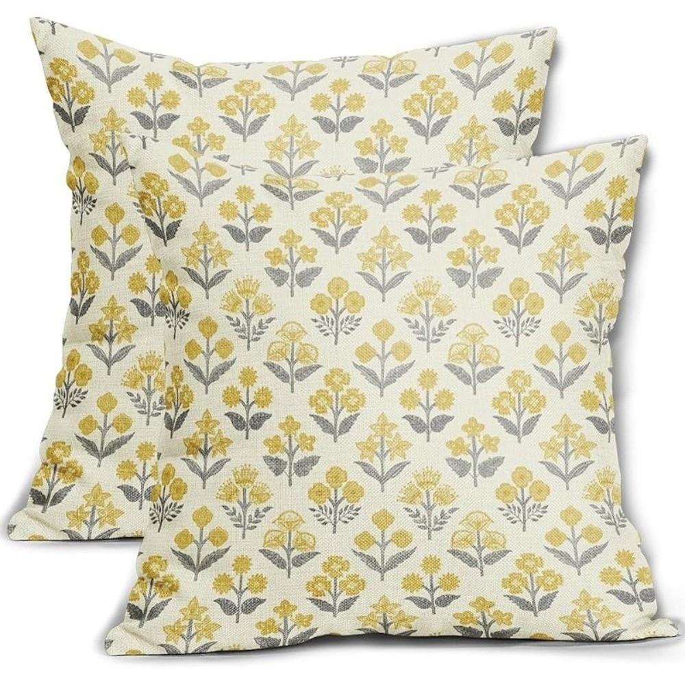Vintage Floral Style Throw Pillow Cover Bohemian Sofa Pillowcase Patio Decor