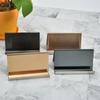 Stainless Steel Business Card Holder Name Tag Rack Desktop Table Organizer Mobile Phone Holder Office Accessories