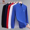 Spring and Autumn New Embroidery Men's and Women's High Quality 100 Cotton Polo Long Sleeves Breathable and Comfortable
