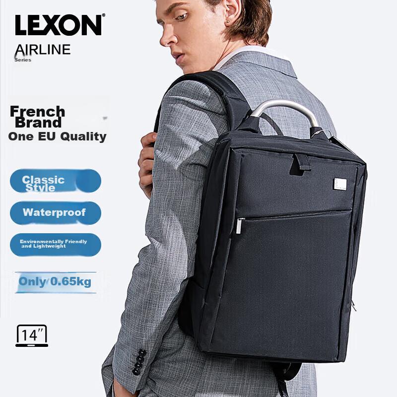 Рюкзак LEXON Французский бренд, Деловая сумка для ноутбука 14 дюймов для мужчин, Водонепроницаемый рюкзак, Сумка для ноутбука для commuters, Подарок