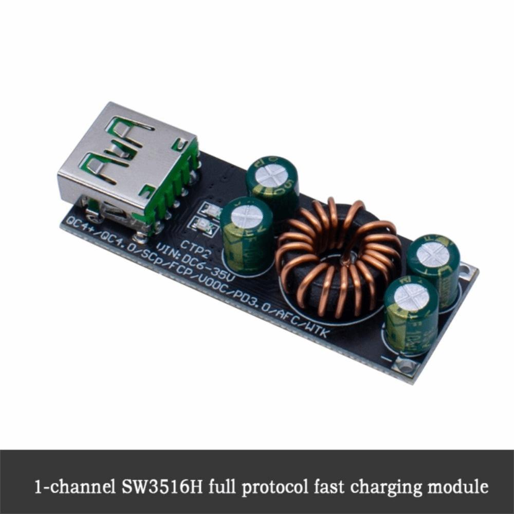 1 2 4 Way USB Type-C Quick Charge Adapter Step Down Buck Boost Module  Mobile Phone Charging