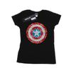 Marvel Womens/Ladies Captain America Pixelated Shield Cotton T-Shirt