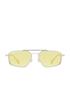 Солнцезащитные очки Dee Franklin Muni LA, Серебристый/Желтый, DFSU906001-YELL