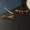 Convenient Zinc Alloy Sausage Dog Chopstick Stands Handy Dachshund Chopstick Stand Holder Durable Kitchen Accessories