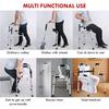 3-in-1 Aluminum Alloy Walking Frame Height Adjustable Foldable Elderly Walking Holder Toilet Support Shower Chair