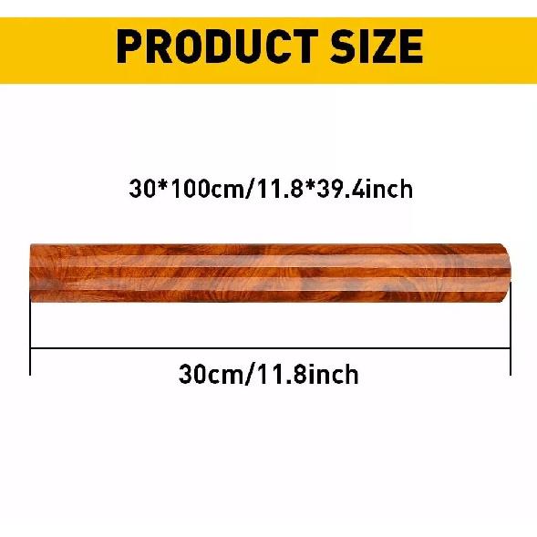 30X100cm Glossy Car Interior Vinyl Wrap Films Self Adhesive Wood Grain Stickers