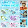 Очки для плавания для детей и взрослых, не протекающие, с защитой от запотевания, для дайвинга, с маской для лица и носовым зажимом, с защитой от УФ-лучей, с широким обзором