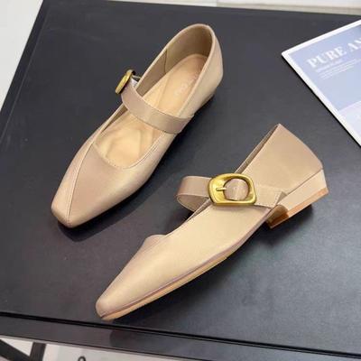 2025 Весна Новая Женская Обувь Дамские Балетки Мода Винтаж Британский Стиль Оксфорды Лоферы Удобные Повседневные Неглубокие Балетки