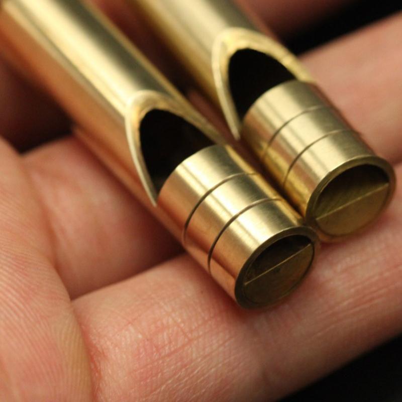 Многофункциональный латунный аварийный свисток для выживания, портативный брелок, учебный свисток для кемпинга, пешего туризма