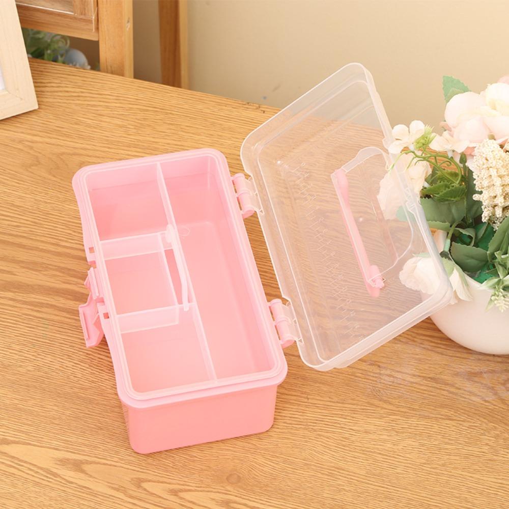 Large Capacity Makeup Hairpin Organizer 2/3 Layers Nail Art Box New Storage Box  Household