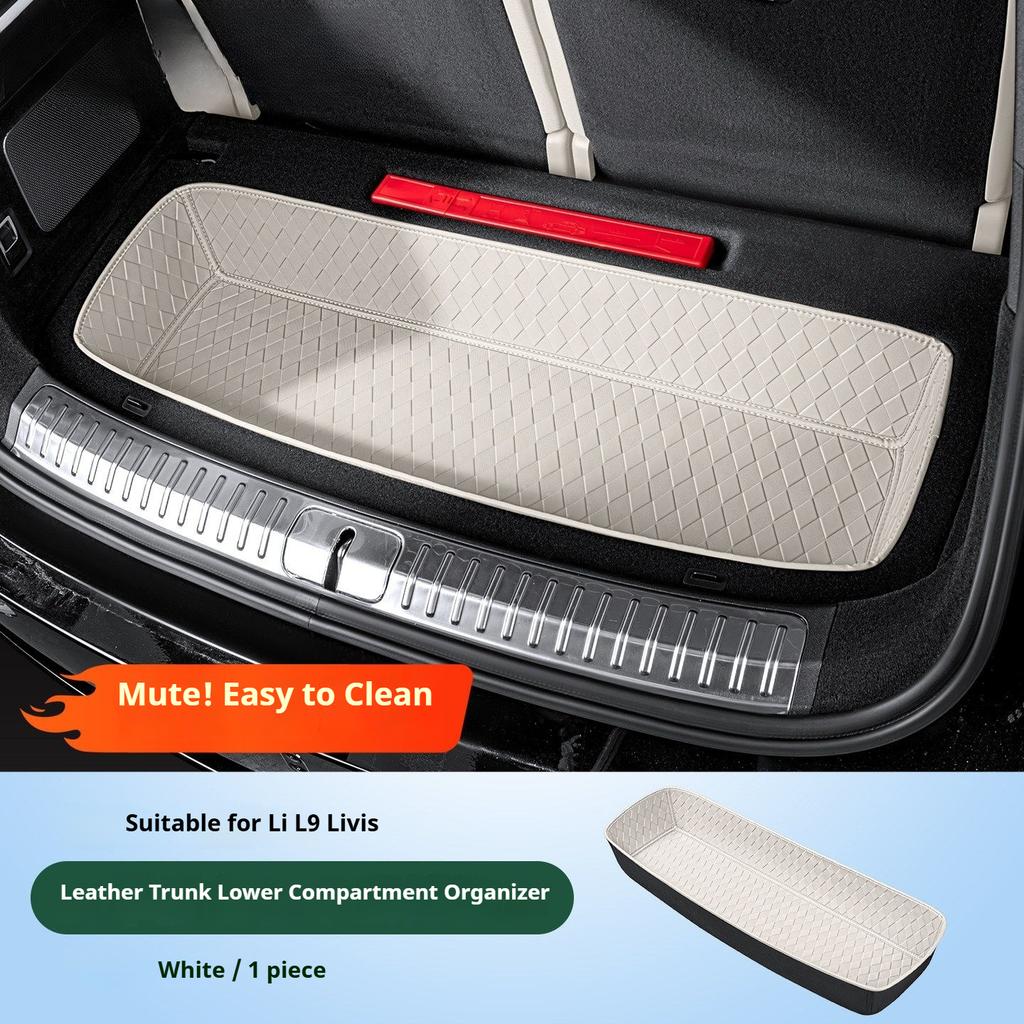 For Li Lixiang L9 Livis Car Car Trunk Lower Storage Compartment Leather Trunk Mat Car Trunk Lower Layer Storage Accessories
